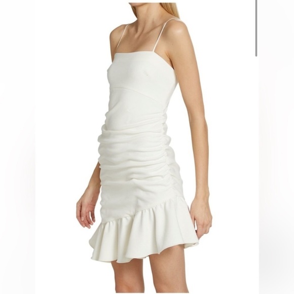 NWT Cinq a Sept Lilith Ruched Mini Dress - Picture 4 of 9